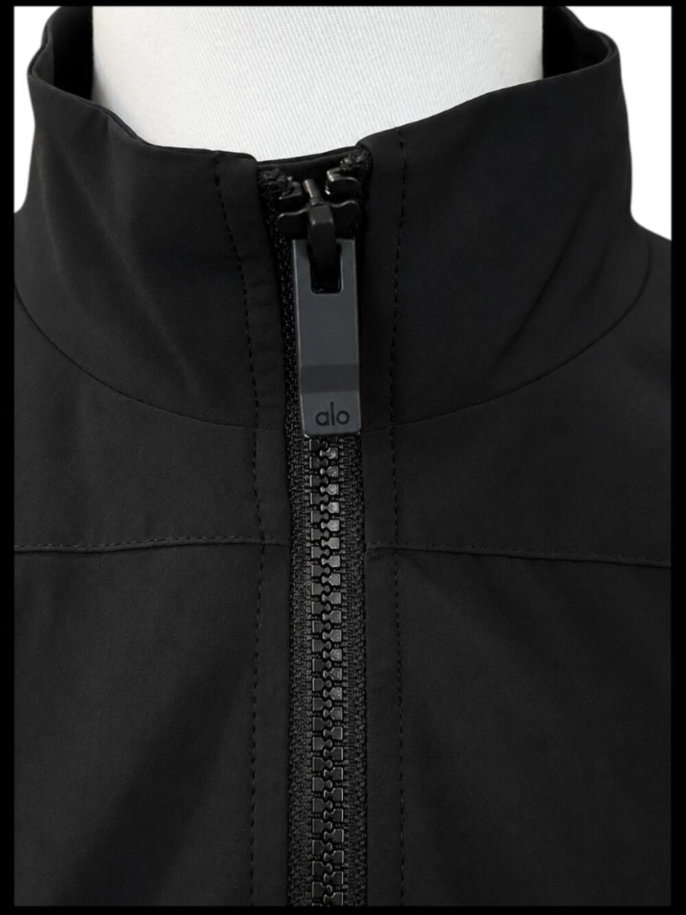 Alo Yoga Clubhouse Cropped Jacket Black Mesh Lined XS - Picture 8 of 16